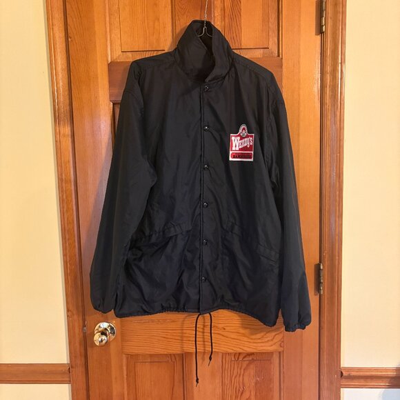 Vintage WENDY’S Dunbrook Pla-Jac Black Jacket Size L - Picture 1 of 12